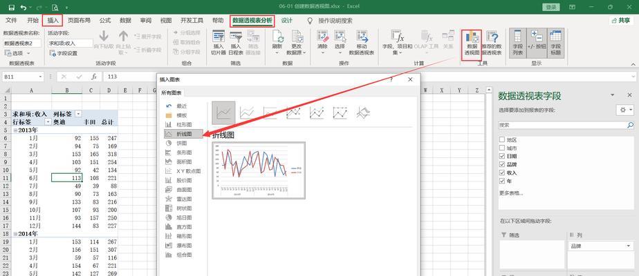 数据透视图怎么弄出来的表格（讲解数据透视表制作教程）